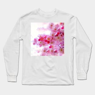 Cherry Blossoms So Pink Long Sleeve T-Shirt